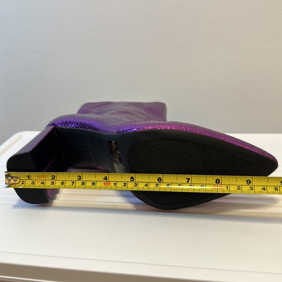 INC International Concepts Anila Purple Snake Block Boots -9-1/2M - Picture 15 of 16